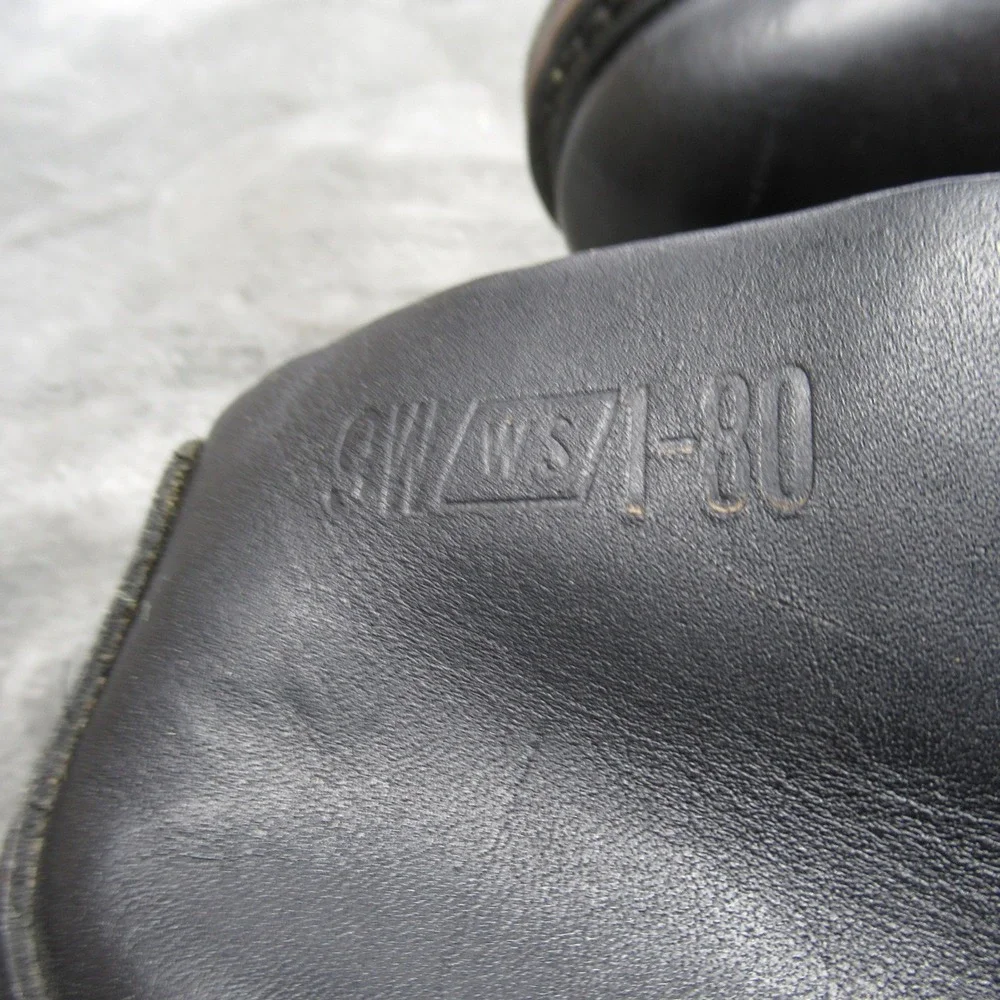 Biltrite Work Boot Men 10US 8UK? BLK Leather Safety Toe Military Combat READ NWD